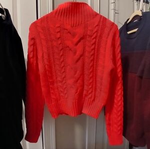 Cable Knit Turtleneck Sweater